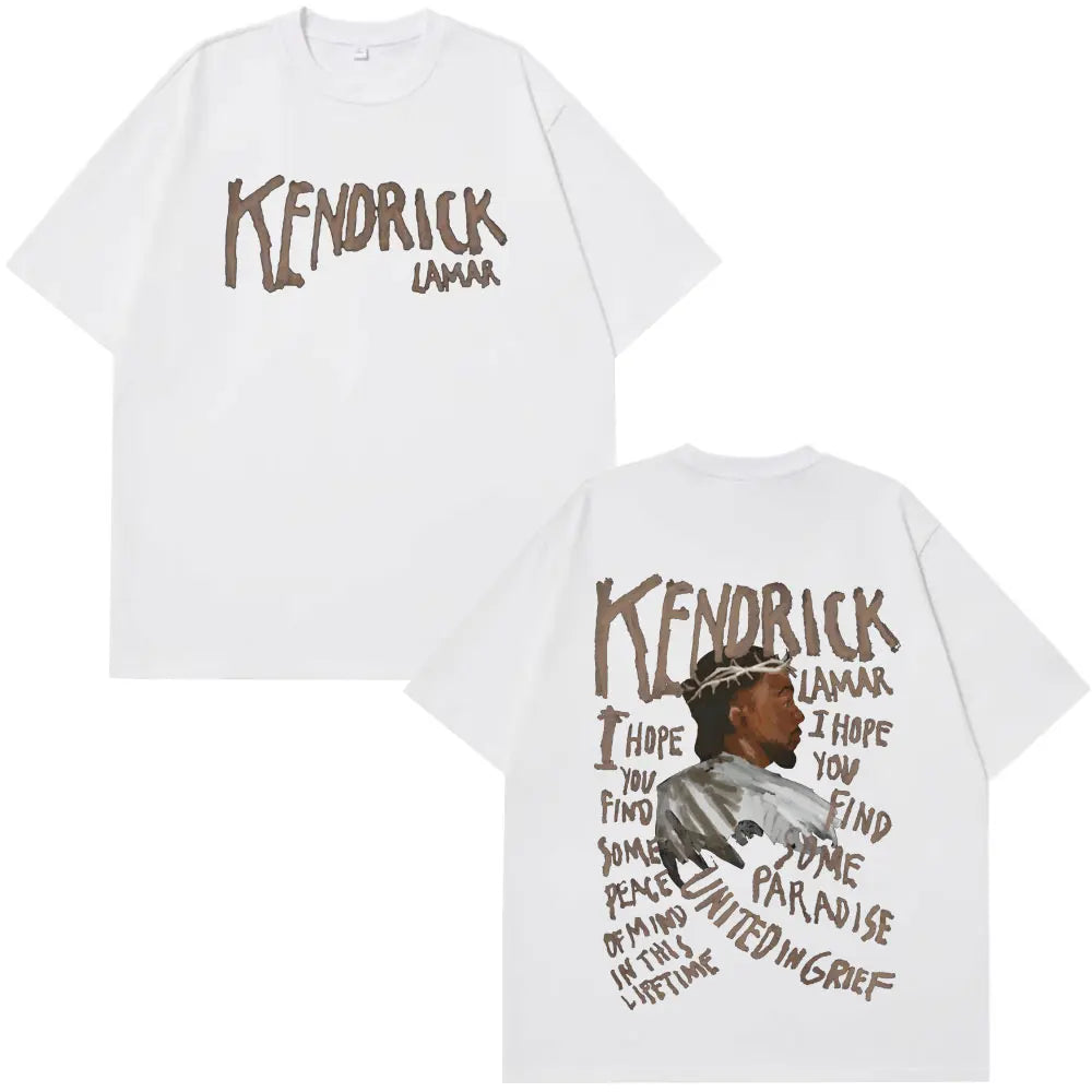 Men’s Kendrick Lamar “United in Grief” Graphic T-Shirt: Short Sleeve Hip Hop Streetwear Tee