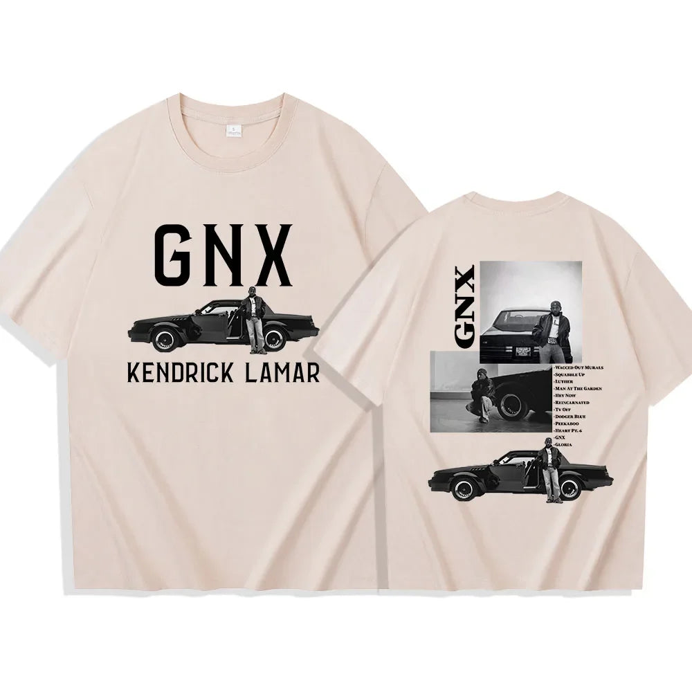 Men’s Kendrick Lamar GNX Graphic T-Shirt: Short Sleeve Hip Hop Streetwear Car Design Tee