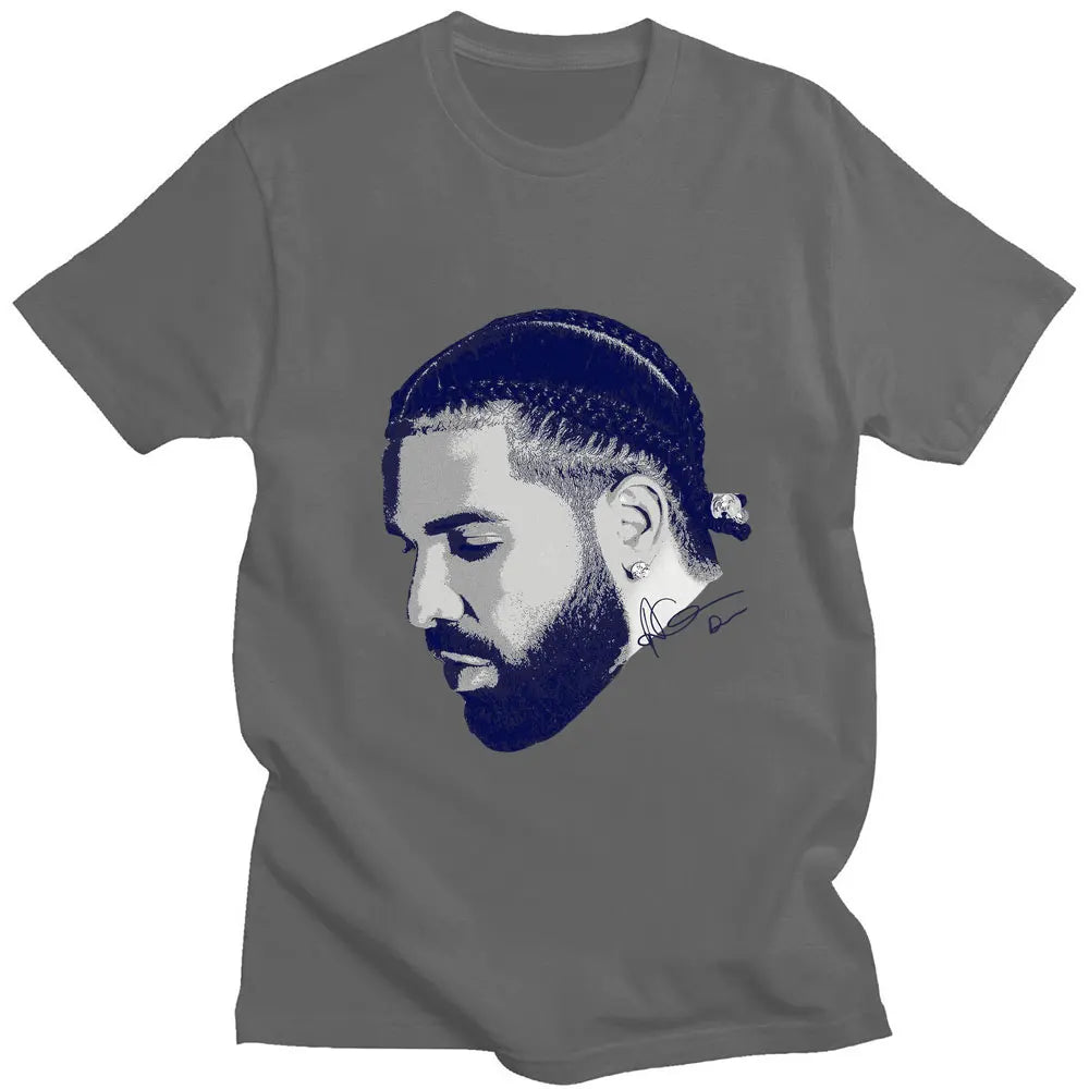 Men’s Printed Cotton-Microfiber Short Sleeve T-Shirt – Casual O-Neck, Oversized Streetwear Top