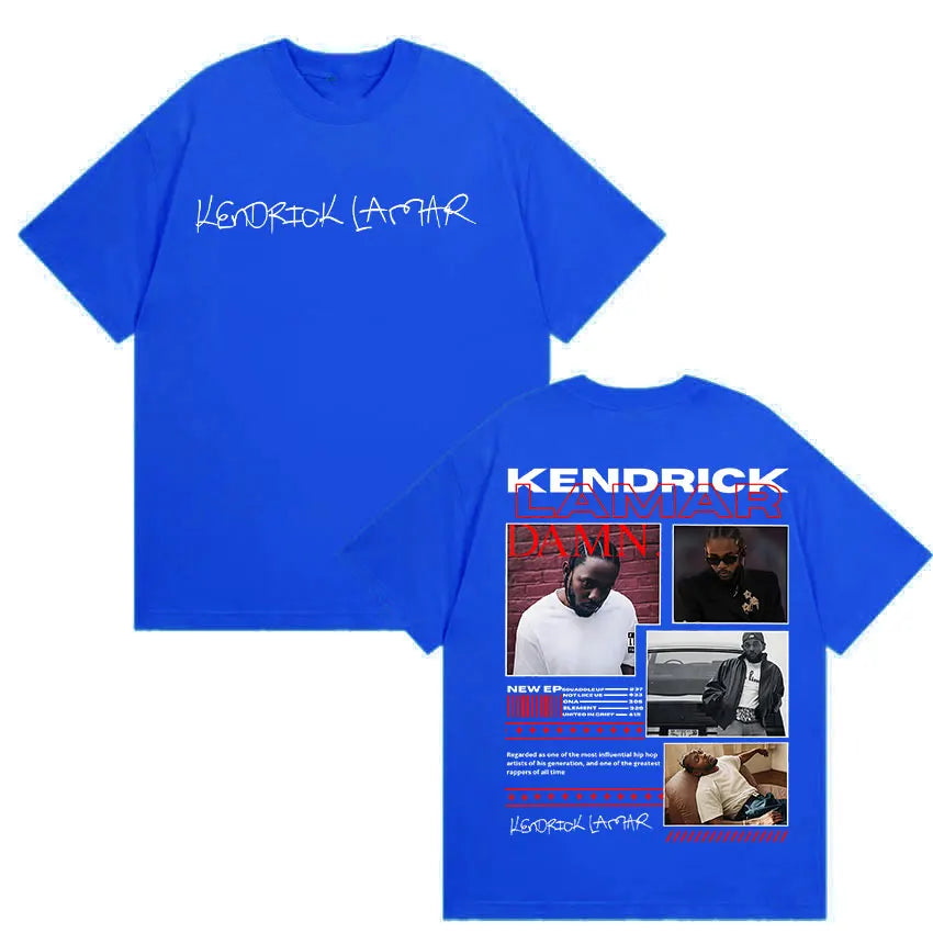Men’s Kendrick Lamar Album Graphic T-Shirt: Short Sleeve Hip Hop Streetwear Top