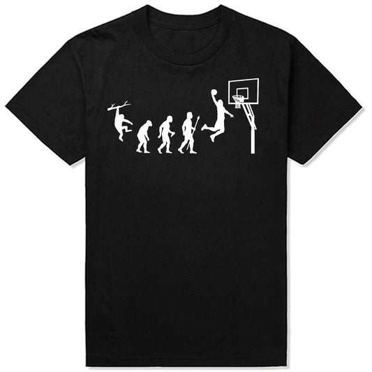 Basketball Evolution Graphic T-Shirt: A Slam Dunk Statement Piece