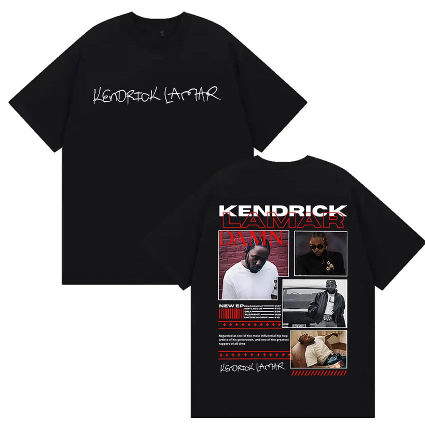 Men’s Kendrick Lamar Album Graphic T-Shirt: Short Sleeve Hip Hop Streetwear Top