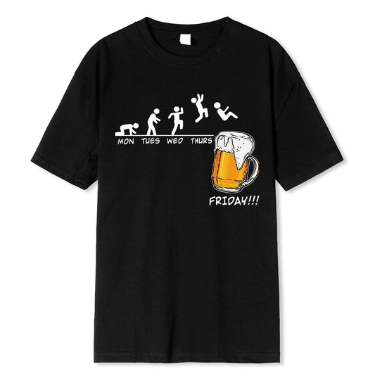 Funny Beer Graphic T-Shirt: Cheers to Fridays!