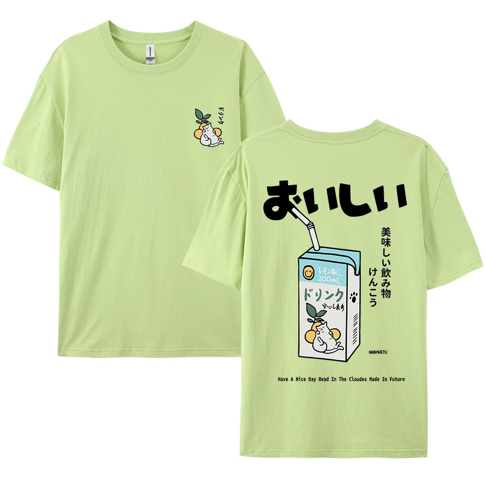 Japanese Cat Oversized T-Shirt: A Whimsical Streetwear Favorite for Cat Lovers and Harajuku Fans