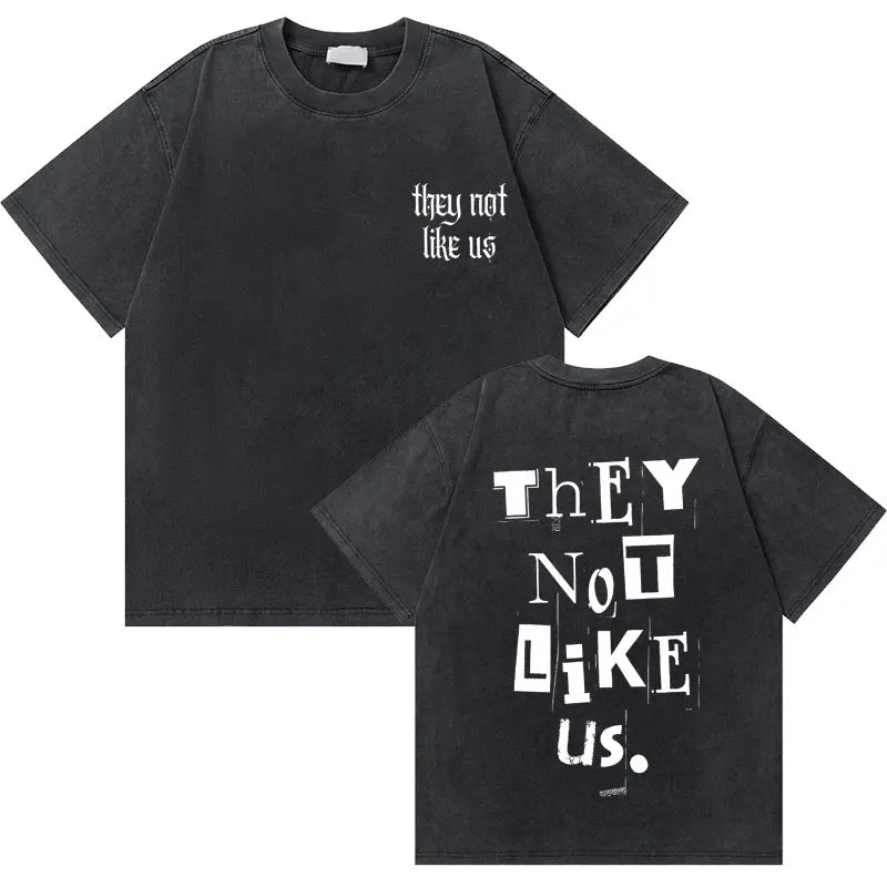 Washed Vintage Kendrick Lamar T-Shirt – Bold Hip Hop Streetwear Featuring “They Not Like Us” Design #2