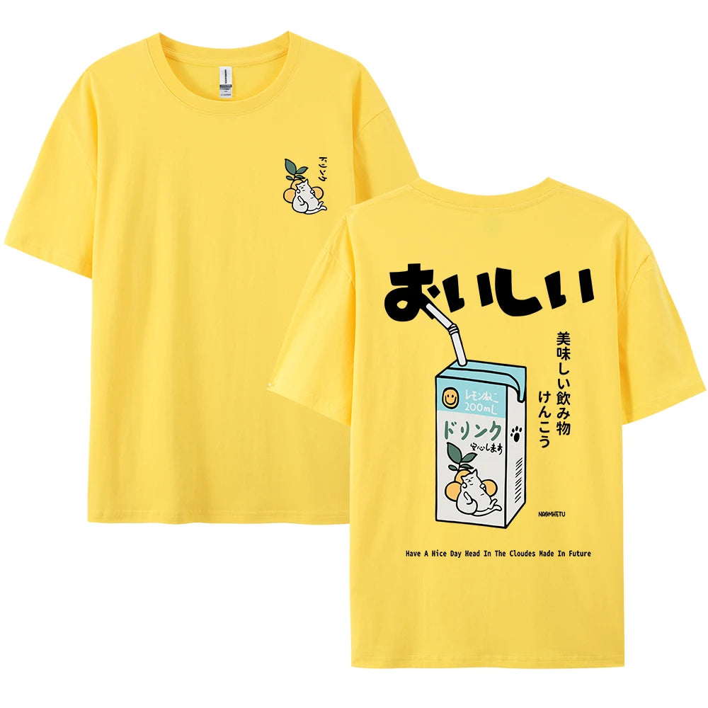 Japanese Cat Oversized T-Shirt: A Whimsical Streetwear Favorite for Cat Lovers and Harajuku Fans