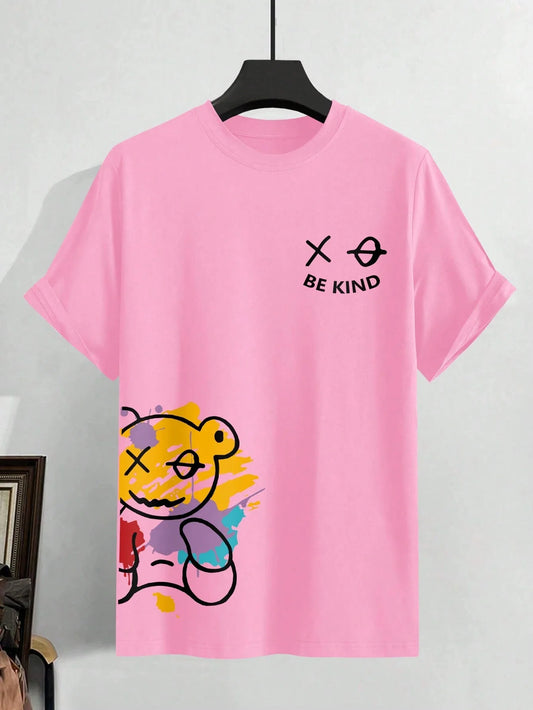 "Be Kind” Cotton Graphic T-Shirt: A Feel-Good Blend of Comfort, Positivity, and Everyday Style