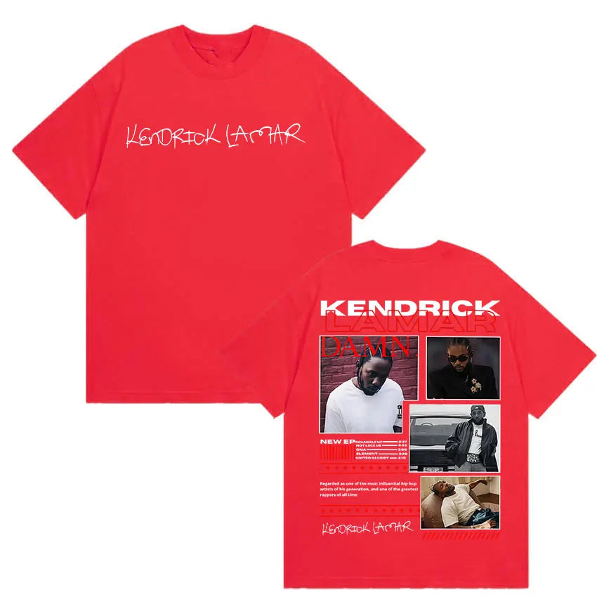 Men’s Kendrick Lamar Album Graphic T-Shirt: Short Sleeve Hip Hop Streetwear Top