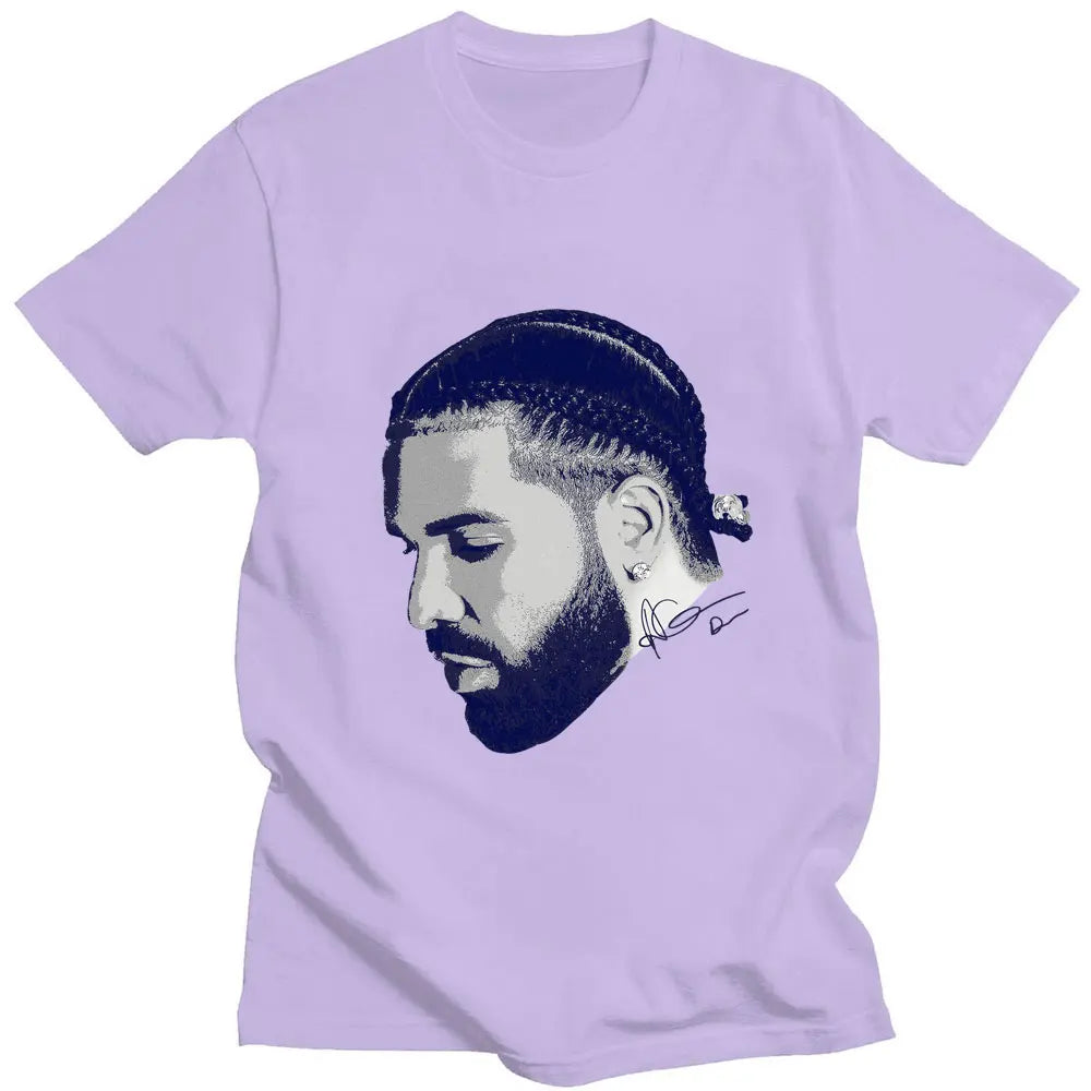 Men’s Printed Cotton-Microfiber Short Sleeve T-Shirt – Casual O-Neck, Oversized Streetwear Top