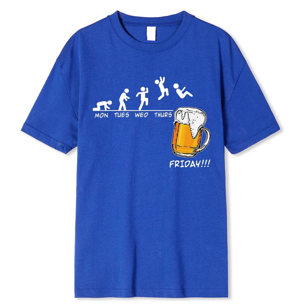 Funny Beer Graphic T-Shirt: Cheers to Fridays!