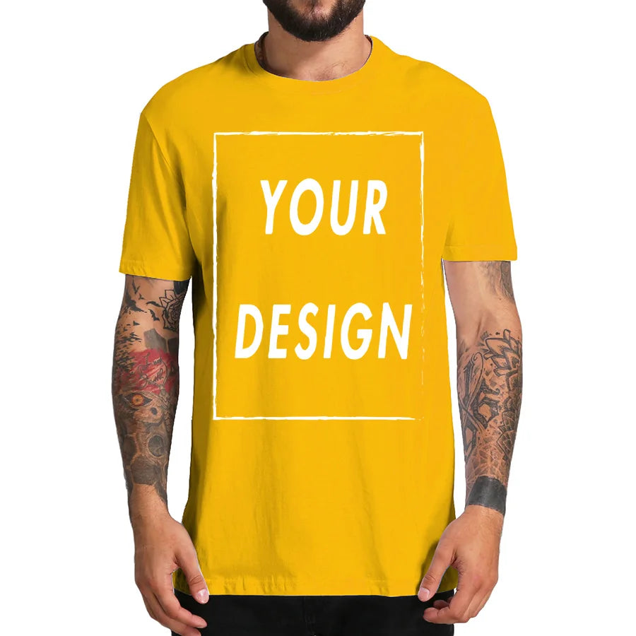 Custom 100% Cotton T-Shirt for Men: Your Canvas for Personal Expression