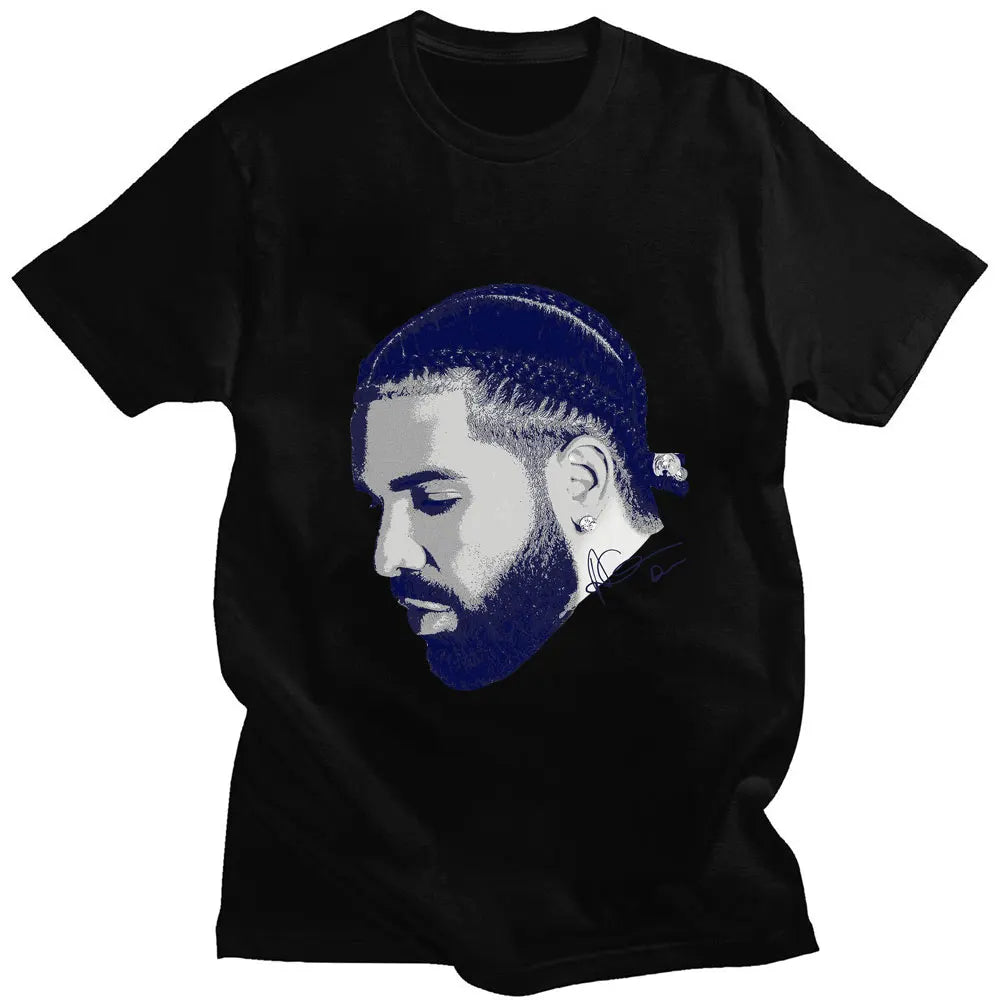 Men’s Printed Cotton-Microfiber Short Sleeve T-Shirt – Casual O-Neck, Oversized Streetwear Top