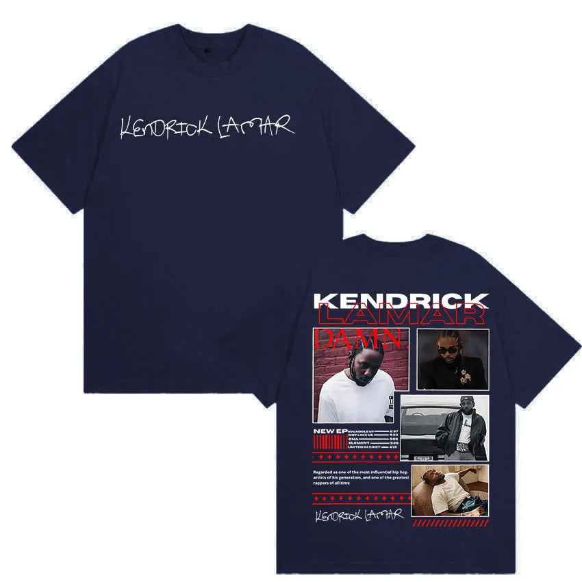 Men’s Kendrick Lamar Album Graphic T-Shirt: Short Sleeve Hip Hop Streetwear Top