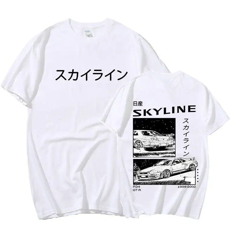 Men’s Oversized JDM Anime T-Shirt: A Bold Fusion of Streetwear Style and Japanese Drift Culture