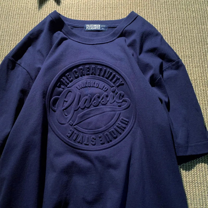 Vintage 3D Steel Seal Graphic T-Shirt: A Bold Statement Piece for Summer Streetwear Vibes