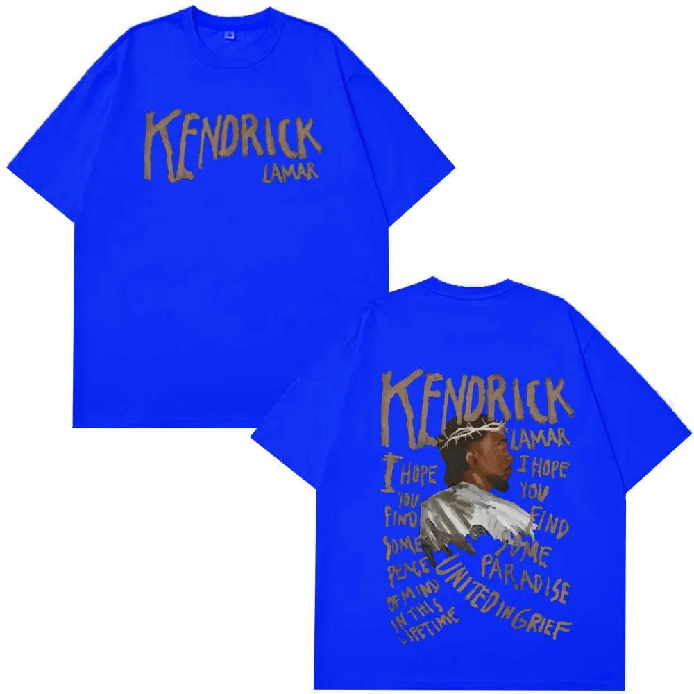 Men’s Kendrick Lamar “United in Grief” Graphic T-Shirt: Short Sleeve Hip Hop Streetwear Tee