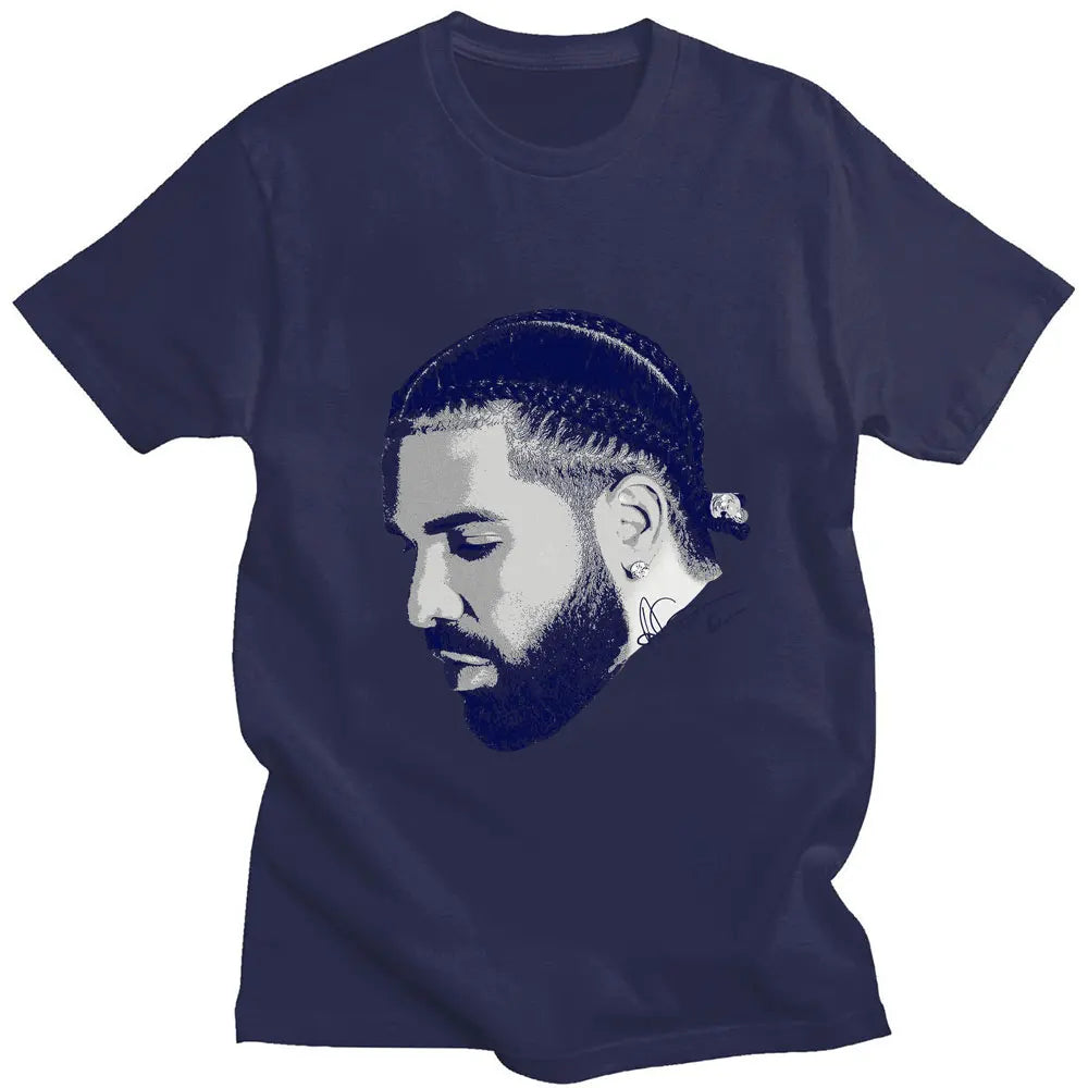 Men’s Printed Cotton-Microfiber Short Sleeve T-Shirt – Casual O-Neck, Oversized Streetwear Top