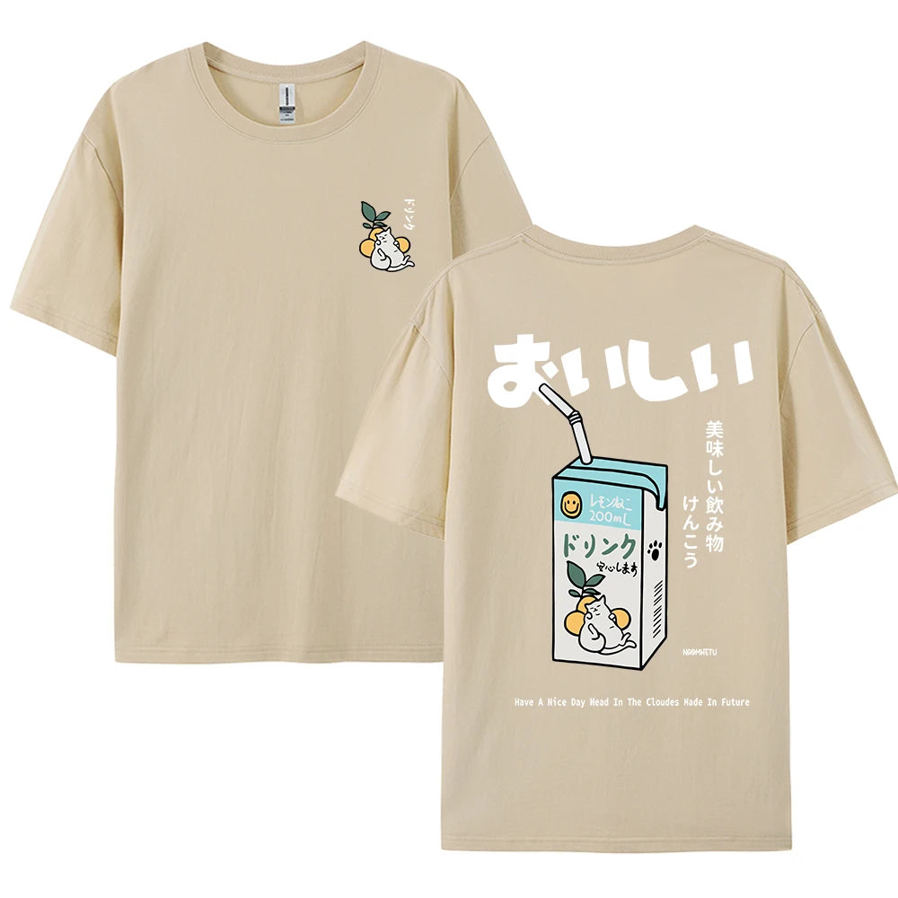 Japanese Cat Oversized T-Shirt: A Whimsical Streetwear Favorite for Cat Lovers and Harajuku Fans