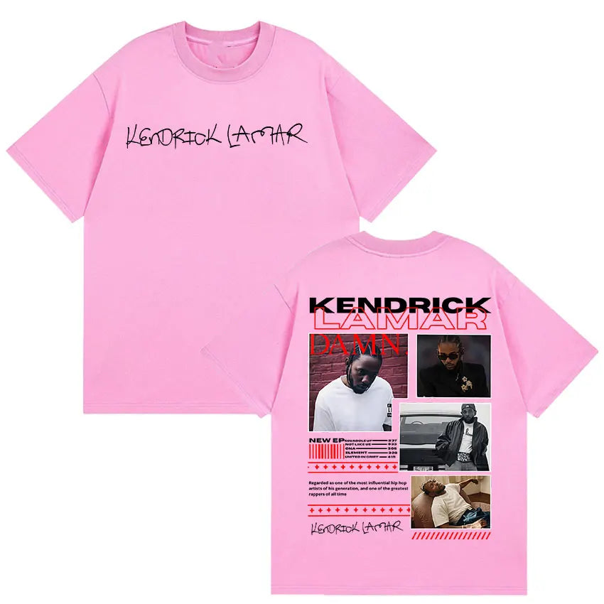 Men’s Kendrick Lamar Album Graphic T-Shirt: Short Sleeve Hip Hop Streetwear Top